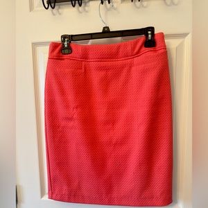 Coral mini skirt
